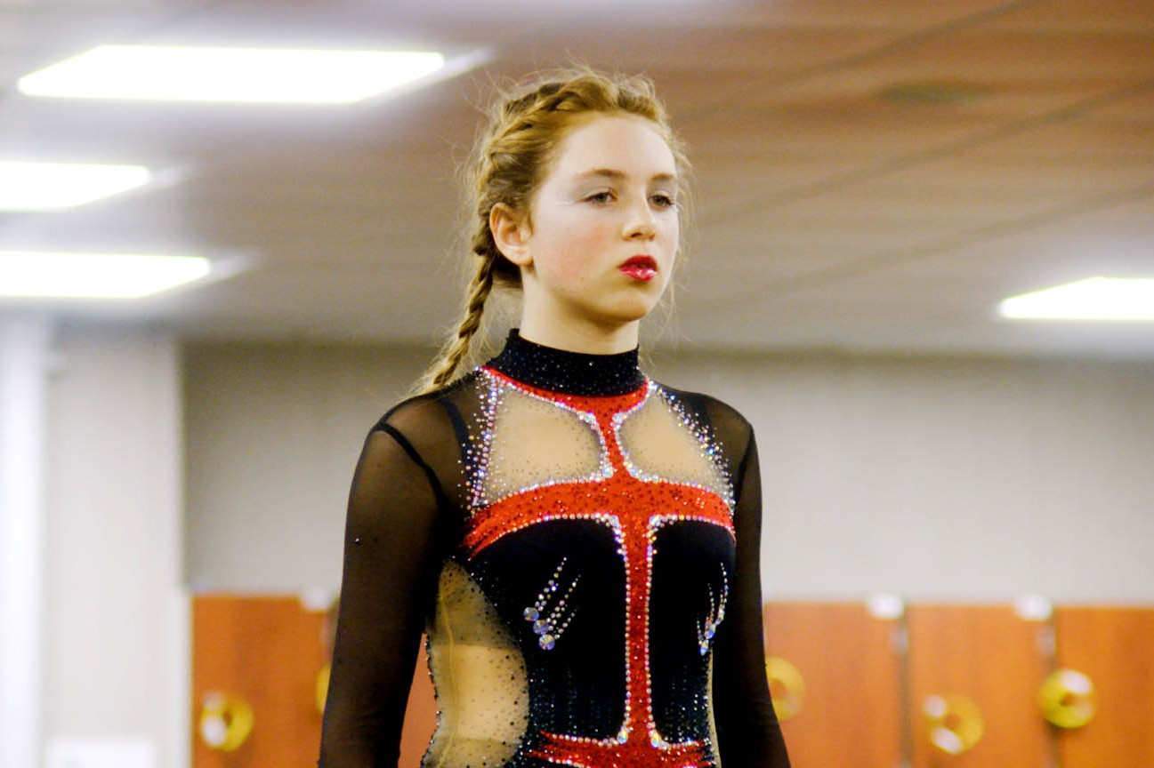 La jeune Sarah Bramms, patineuse du Club de Colmar, incarne l'héroïne de ce film.