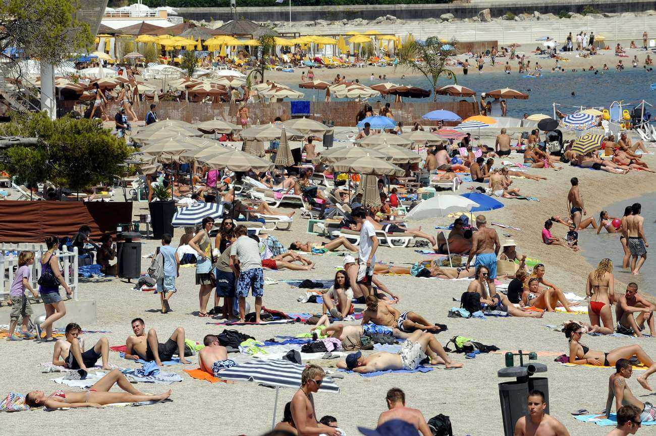 Sur une plage de Monaco. (DR)