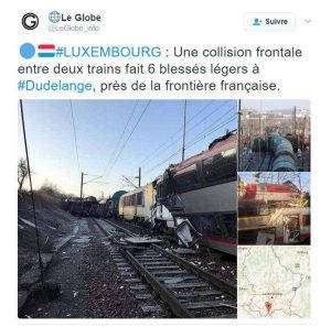Accident de trains sur les réseaux sociaux