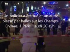 Fusillade sur les Champs-Elysées (capture france-info)