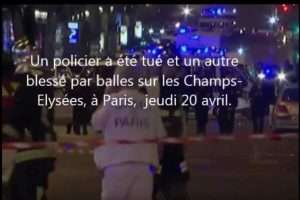Fusillade sur les Champs-Elysées (capture france-info)