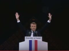 Macron au Louvre (capture LCP)