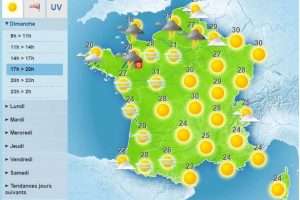 Fortes chaleurs dans l'Hexagone (Météo-France)