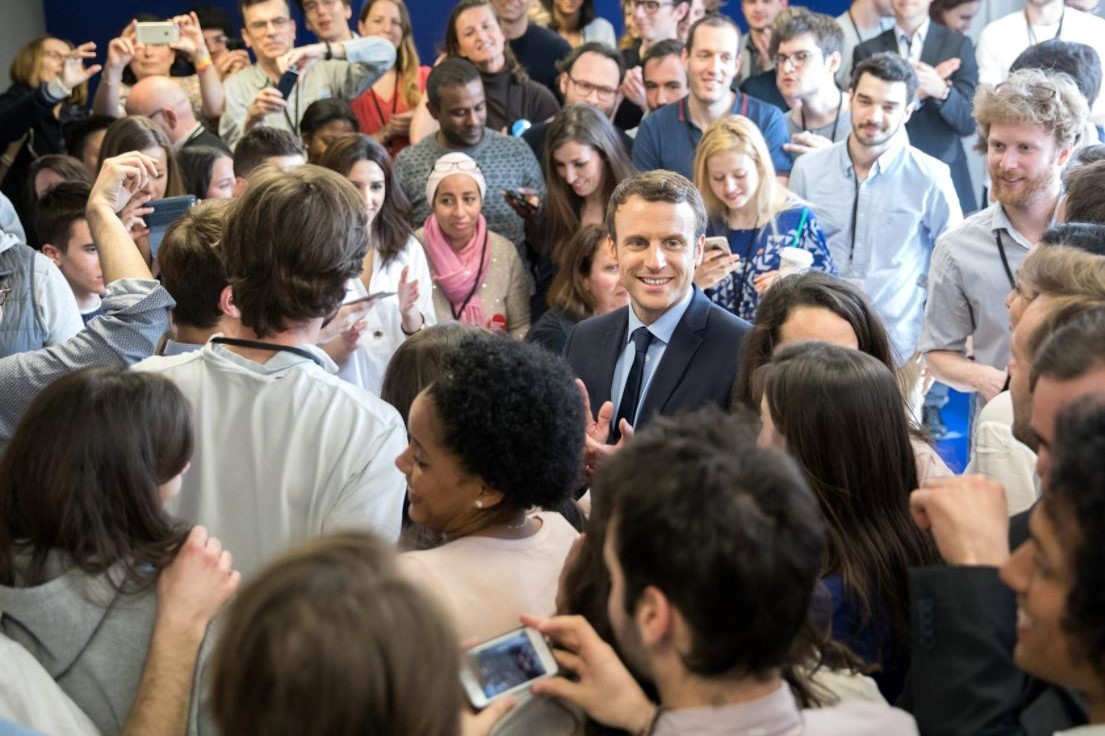 Emmanuel Macron. sur sa page FB