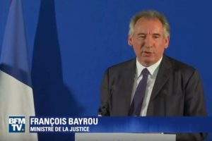 Le ministre de la Justice, François Bayrou
