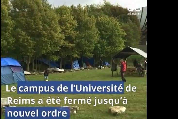 L'université fermée à cause de migrants (capture Youtube)