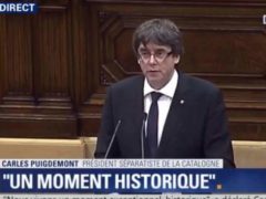 Carles Puigdemont annonce que la Catalogne sera un jour une République (capture BFM sur Youtube)