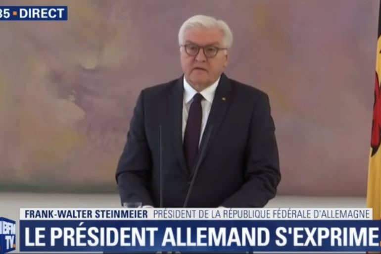 Le président de la République fédérale allemande, Franck-Walter Steinmeier exhorte les partis à trouver une entente (capture BFM)