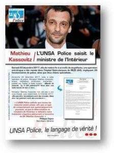 l'UNSA-Police réagit aux injures de Mathieu Kassovitz