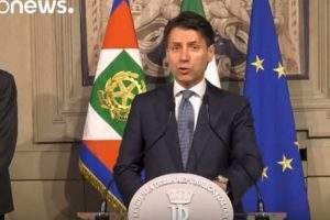 L'avocat Giuseppe Conte, nommé à la présidence du conseil italien le 24 mai, (capture Euronews)