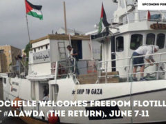 Escale à La Rochelle du 7 au 11 juin 2018 (image plateforme ONG pour la Palestine)
