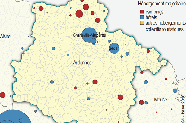Le tourisme peu développé dans les Ardennes (Insee)