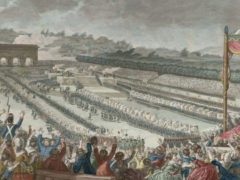 Fédération générale des Français au Champ de Mars, le 14 juillet 1790 : / Dessiné par C. Monet, ; gravé par Helman, de l'Académie des Arts de Lille en Flandre. Wikipédia / BnF