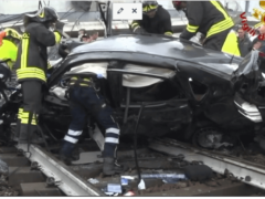 L'effondrement d'un viaduc à Gênes (Italie) le 14 août 2018 a fait au moins 35 morts. (capture Euronews)