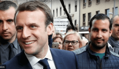 Alexandre Benalla, le garde du corps de Macron (capture Euronews)