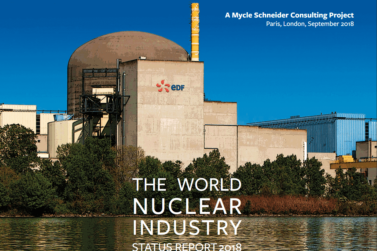 Rapport 2018 sur l'industrie nucléaire dans le monde (photo WNISR2018)