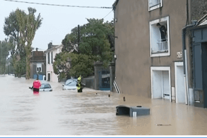 Les inondations ont fait 13 morts et de gros dégâts dans l'Aude (Capture EuroNews)