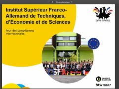 Institut Supérieur Franco-Allemand de Techniques, d'Economie et de Sciences- ISFATES- Metz