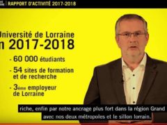 Pierre Mutzenhardt, président de l'université de Lorraine (capture vidéo UL)
