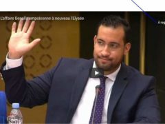 Alexandre Benalla devant la commission parlementaire du Sénat (capture euronews)