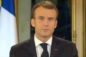 Capture d'écran de l'allocution télévisée d'Emmanuel Macron, le lundi 10 décembre 2018.