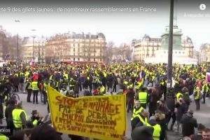 Gilets Jaunes, acte 9 (capture euronews)