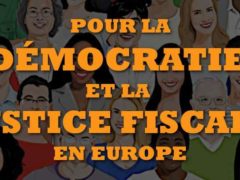 Pétition pour la justice fiscale en Europe (affiche)