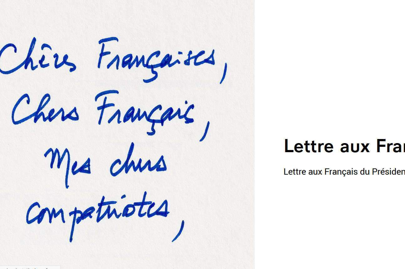 Lettre aux Français du Président de la République