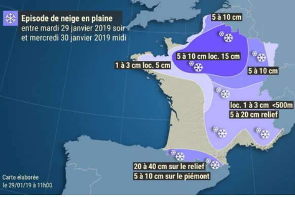 Météo France a placé 43 départements en vigilance orange (Météo France)