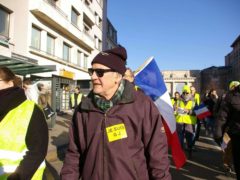 François Baudin défile avec les Gilets jaunes à Nancy (DR)