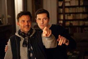 François Ozon et Melvil Poupaud sur le tournage de "Grâce à dieu".