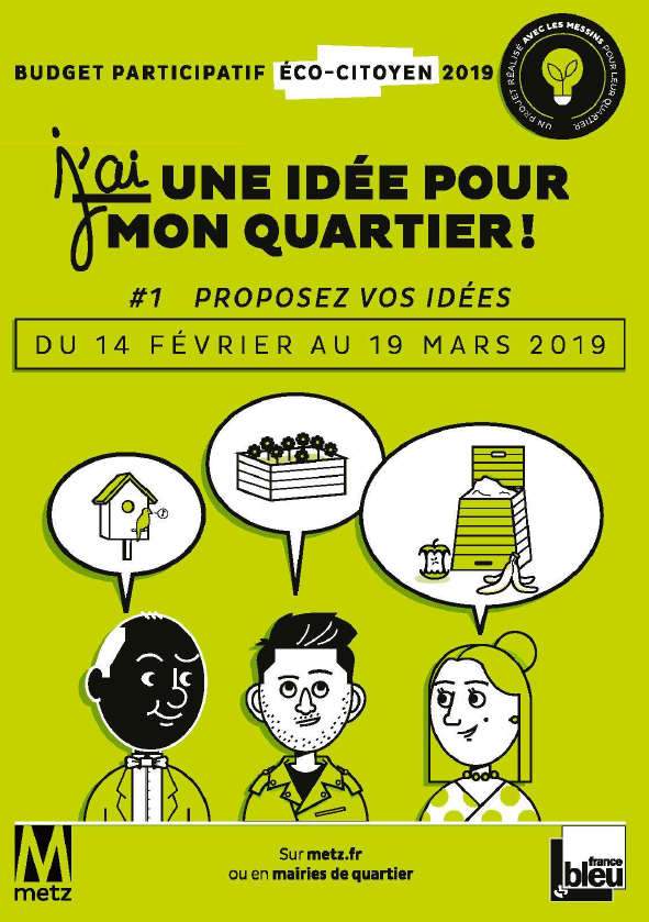Participation au du budget éco-citoyen de Metz (affiche)