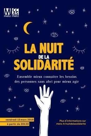 Nuit de la solidarité 2019 à Metz (affiche)