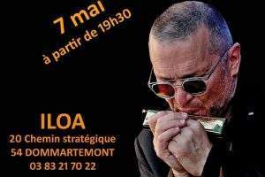 Alain Delhotal à l'harmonica (affiche)