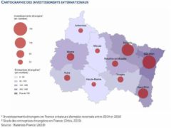 Les investissements étrangers en Grand Est (source Business France)