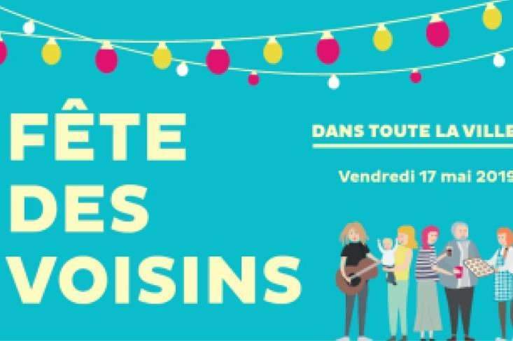 La fête des voisins aura lieu le 17 mai 2019 à Metz (affiche)