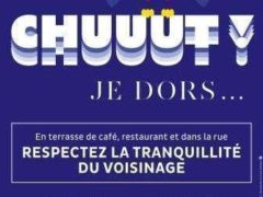 Campagne de communication contre les nuisances sonores à Metz (affiche)