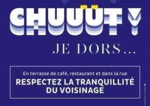 Campagne de communication contre les nuisances sonores à Metz (affiche)