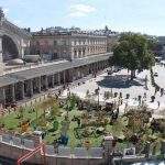 Les jardins éphémères devant la gare de l'Est à Paris (photo Ville de Metz)