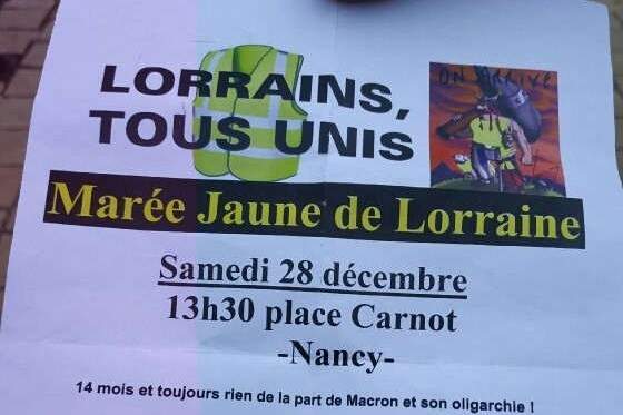 5 Décembre Les Gilets Jaunes Dans Les Rues De Nancy Avec