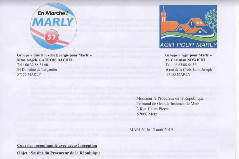 Saisine du procureur de la République