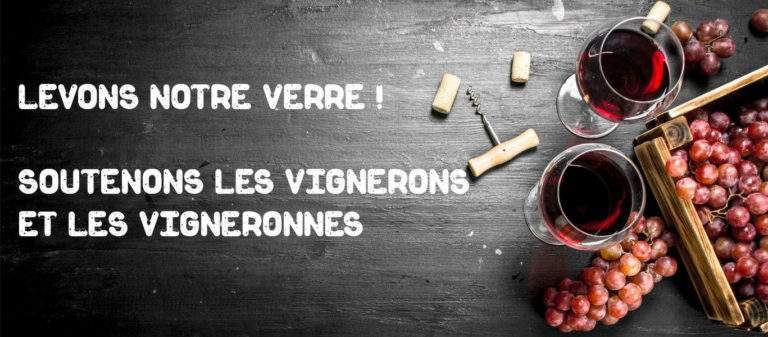 Soutien aux vignerons de France (Photo Union des oenologues)