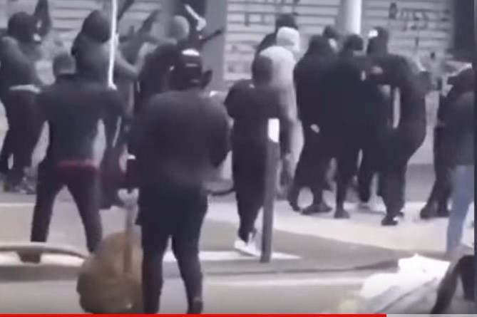 Affrontements armés à Dijon (capture vidéo YouTube)