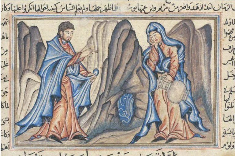 L'Annonciation, Miniature de Jami al-tawarikh de Rashid al-Din, 1314.