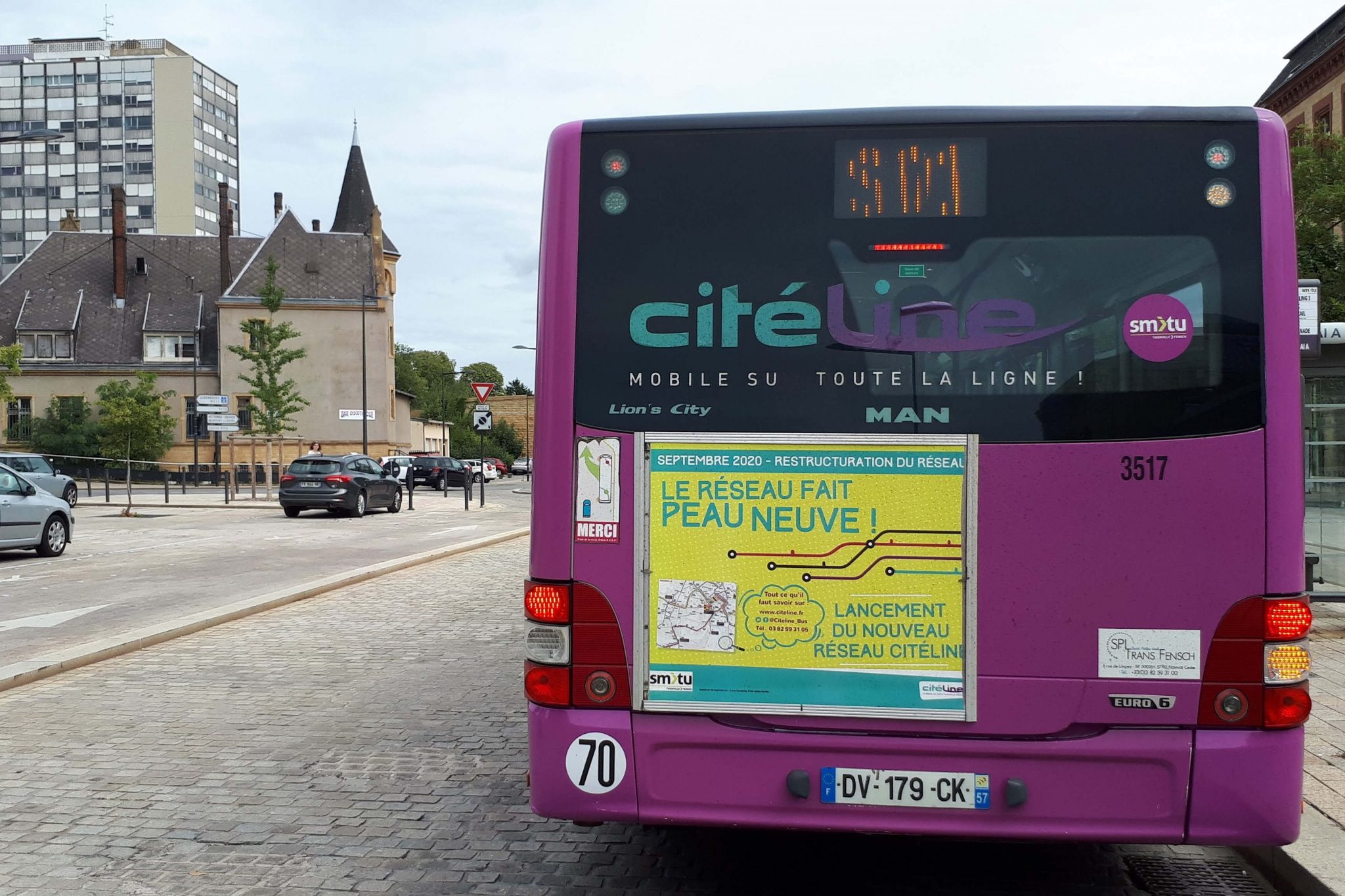 Bus Citéline en gare de Thionville (DR)