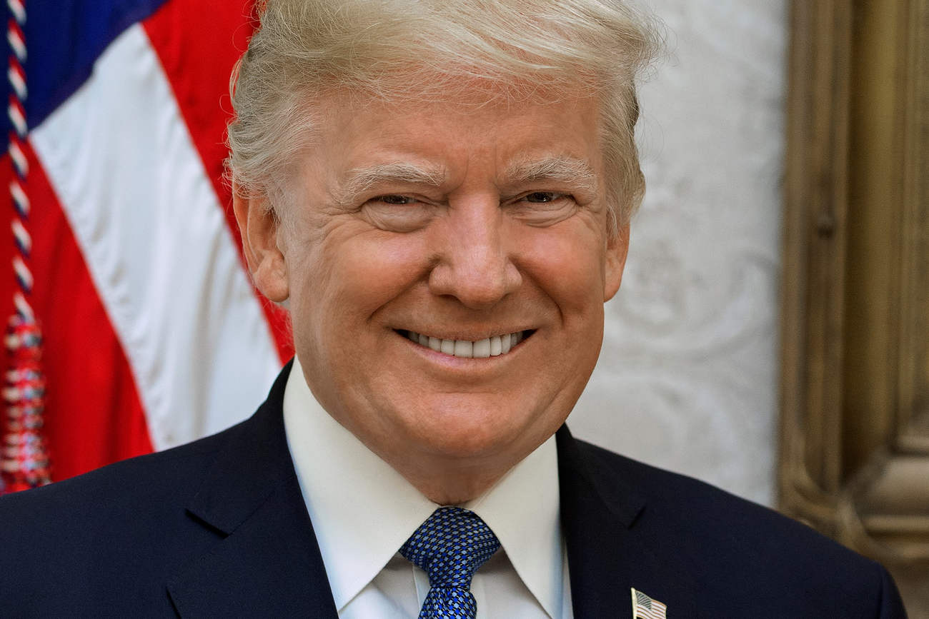 Portrait officiel du président Donald J. Trump, vendredi 6 octobre 2017