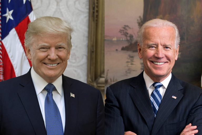Portraits officiels du président Donald J. Trump et du vice-président Joe Biden