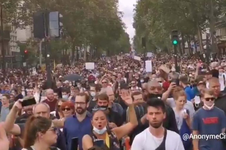 Manifestation à Paris (anonymecitoyen-Twitter)