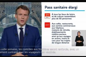 Discours Macron du 12 juillet 2021 (capture)