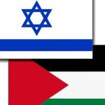 drapeaux-israël et palestinien ( User:Justass, CC BY-SA 3.0, via Wikimedia Commons)